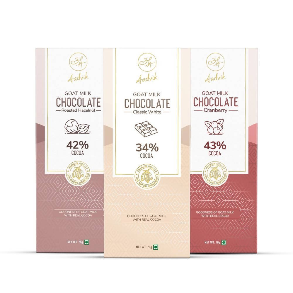 Aadvik Goat Milk Chocolate - Assorted - Distacart