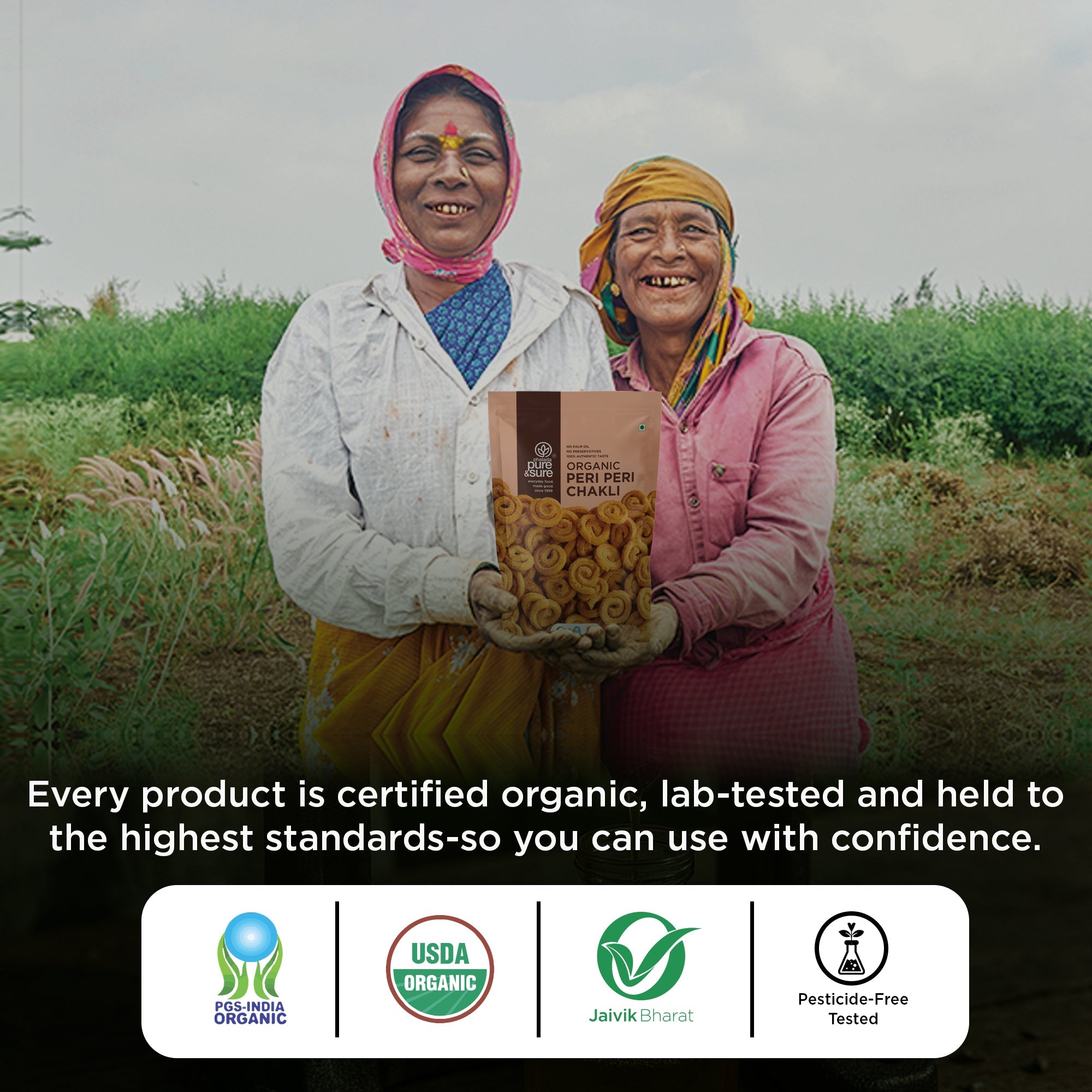 Pure & Sure Organic Peri Peri Chakli