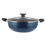 Thumbnail for Vinod Zest Non-Stick Deep Kadai with Lid - Induction - Dista