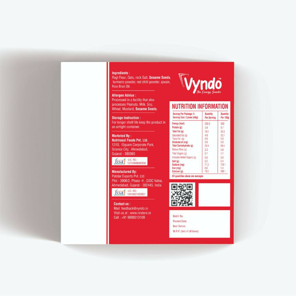 Vyndo Masala Ragi Bhakhri - Distacart