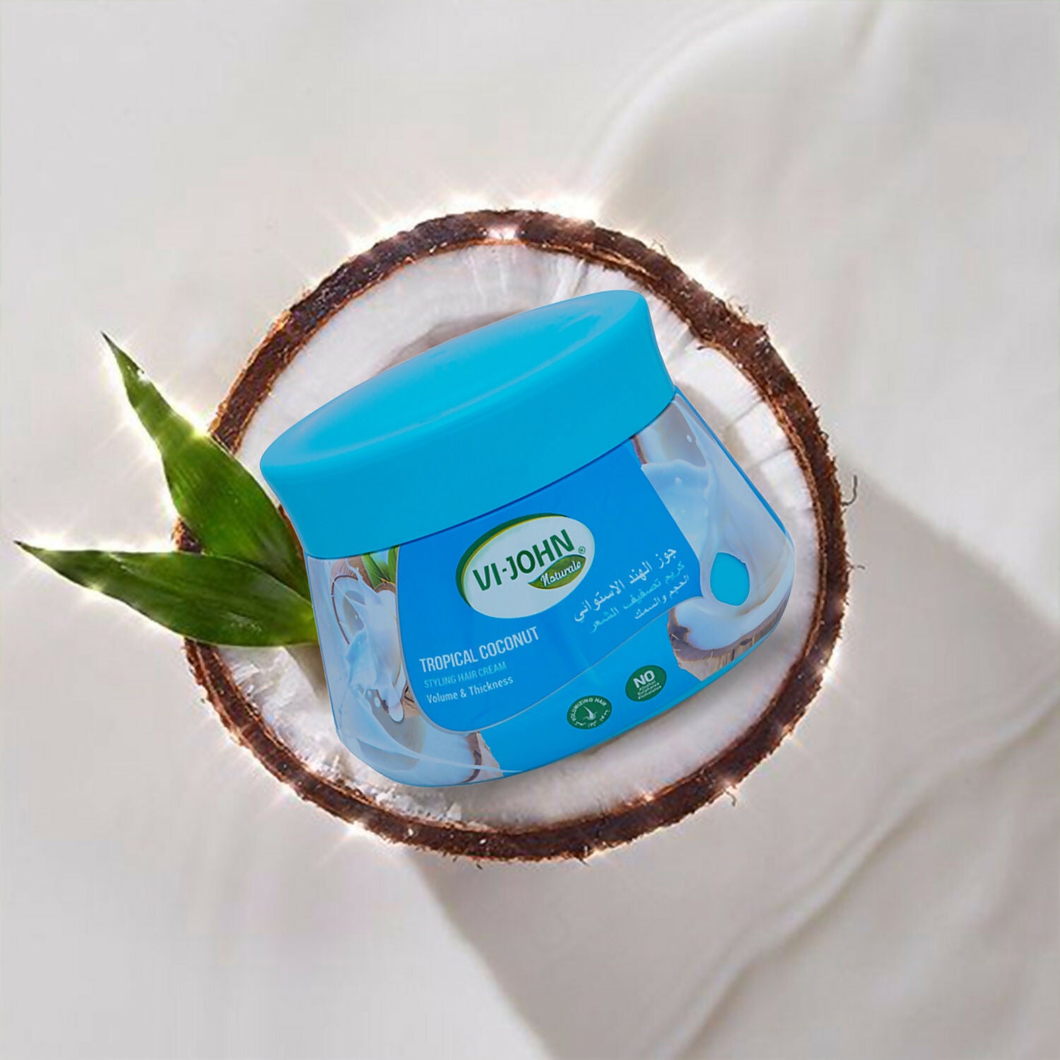 VI-JOHN Naturale Tropical Coconut Styling Hair Cream Strength & Shine