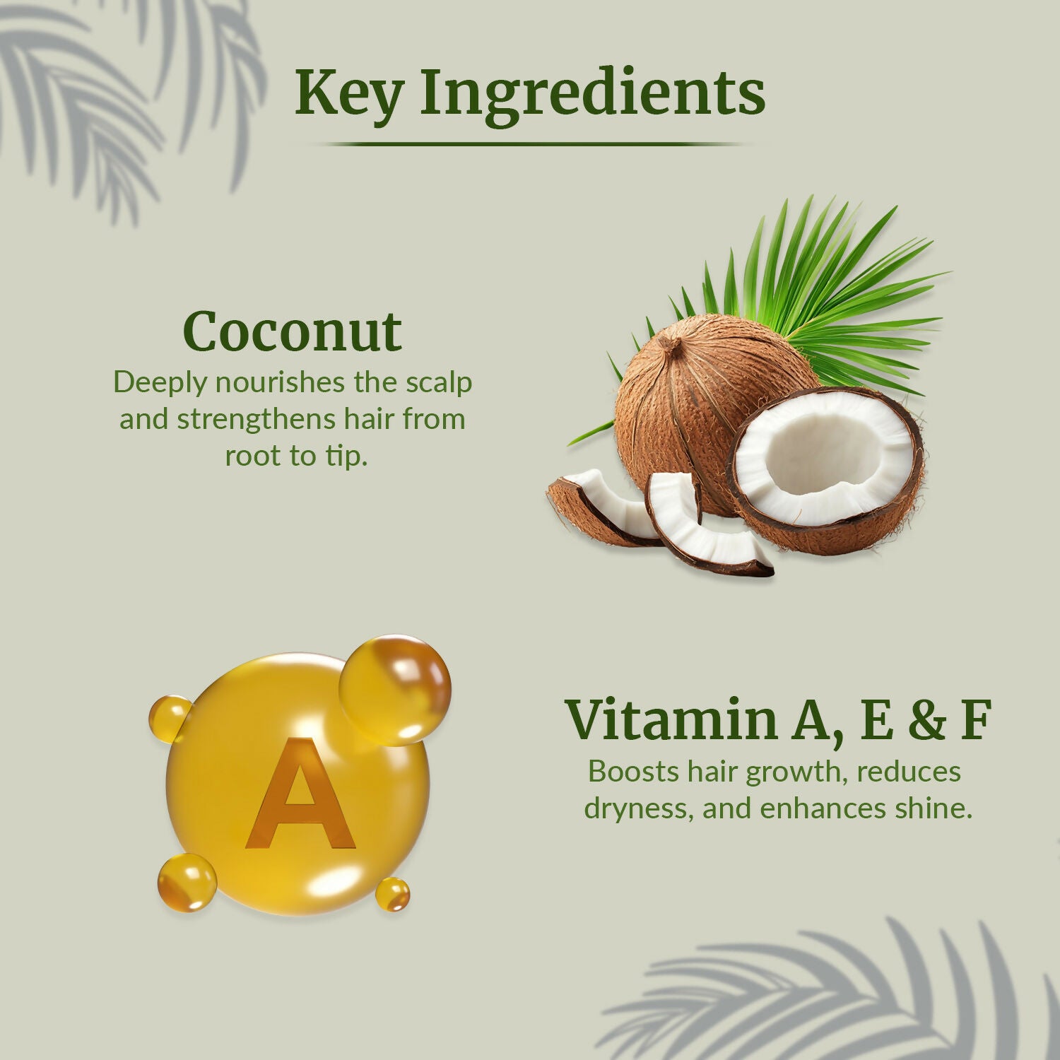 VI-JOHN Naturale Coconut Enriched Hair Oil olumisingVolumizing with Vitamin A.E & F