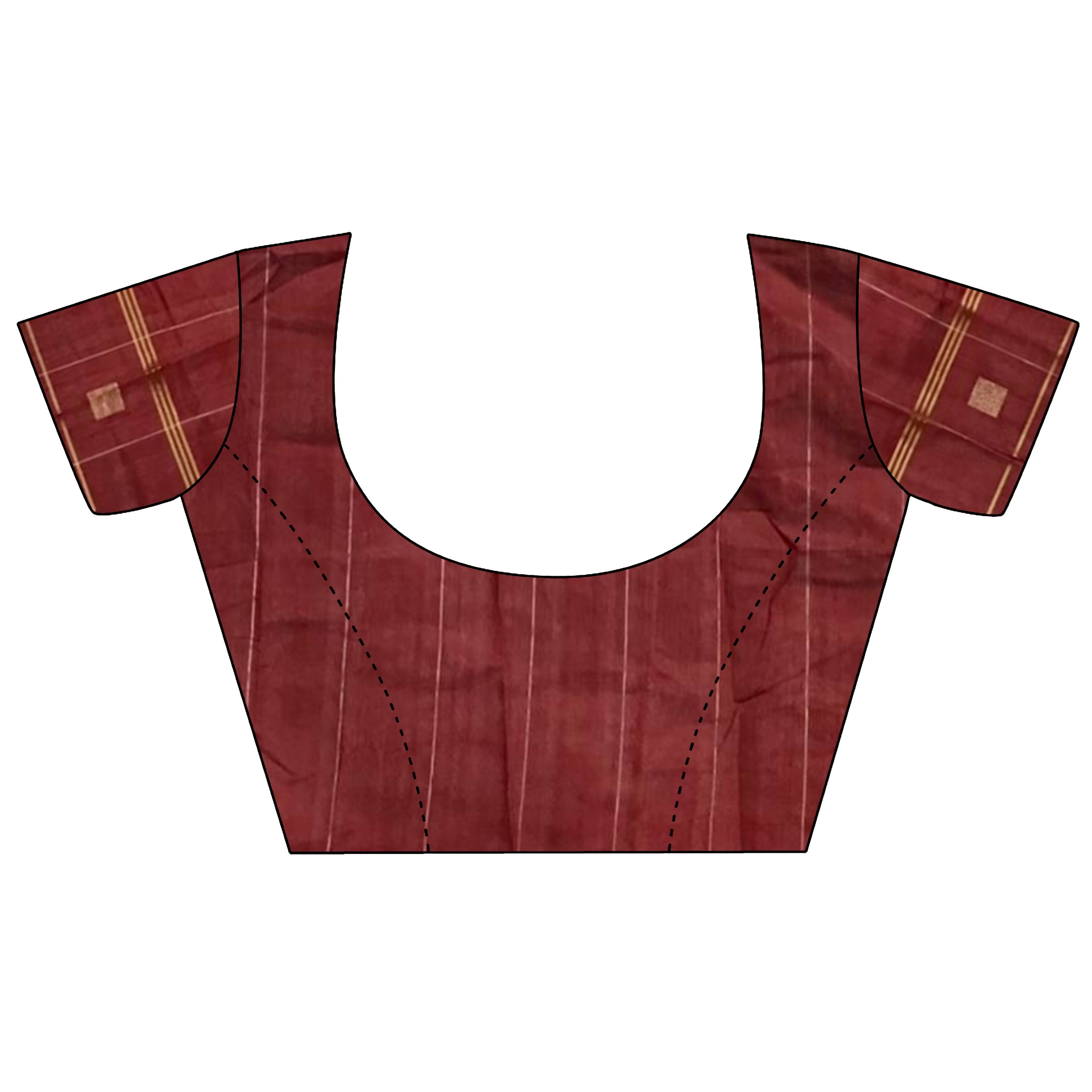 Joban Fashion Ivory Bhagalpuri Cotton Silk Stripes/Box Saree