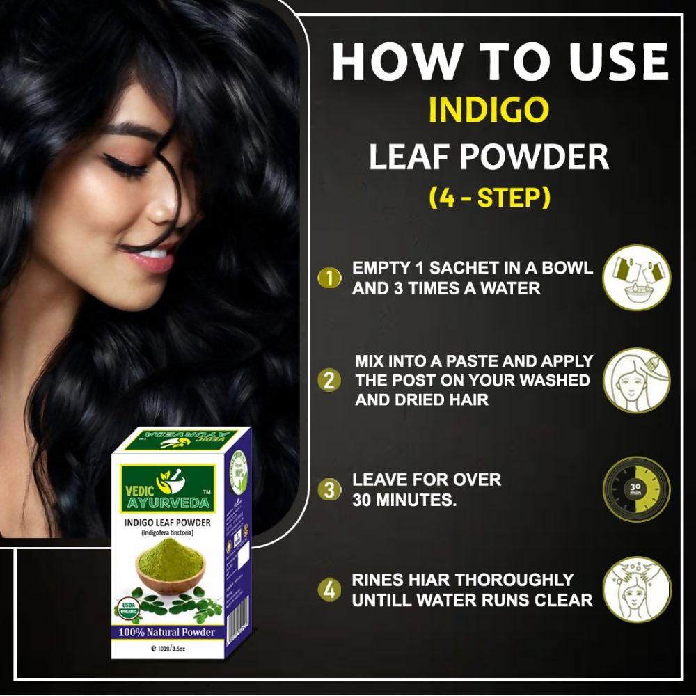 VedicAyurveda Indigo Leaf Powder - Dista