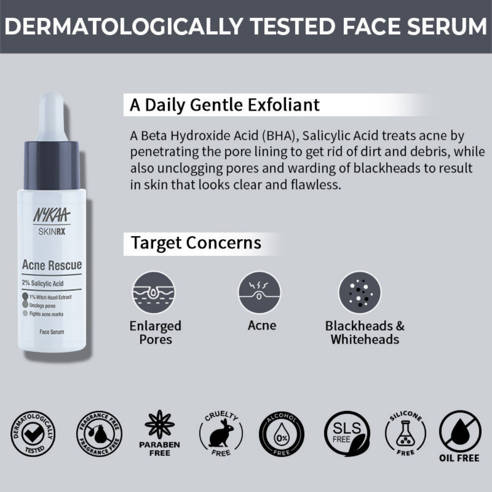 Nykaa SKINRX 2% Salicylic Acid Face Serum - Distacart