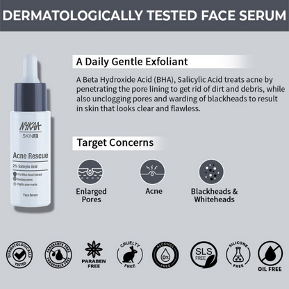 Nykaa SKINRX 2% Salicylic Acid Face Serum - Distacart
