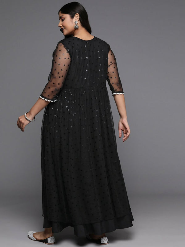 Ahalyaa Women's Traditional wear Kurta Set - Black - Distacart
