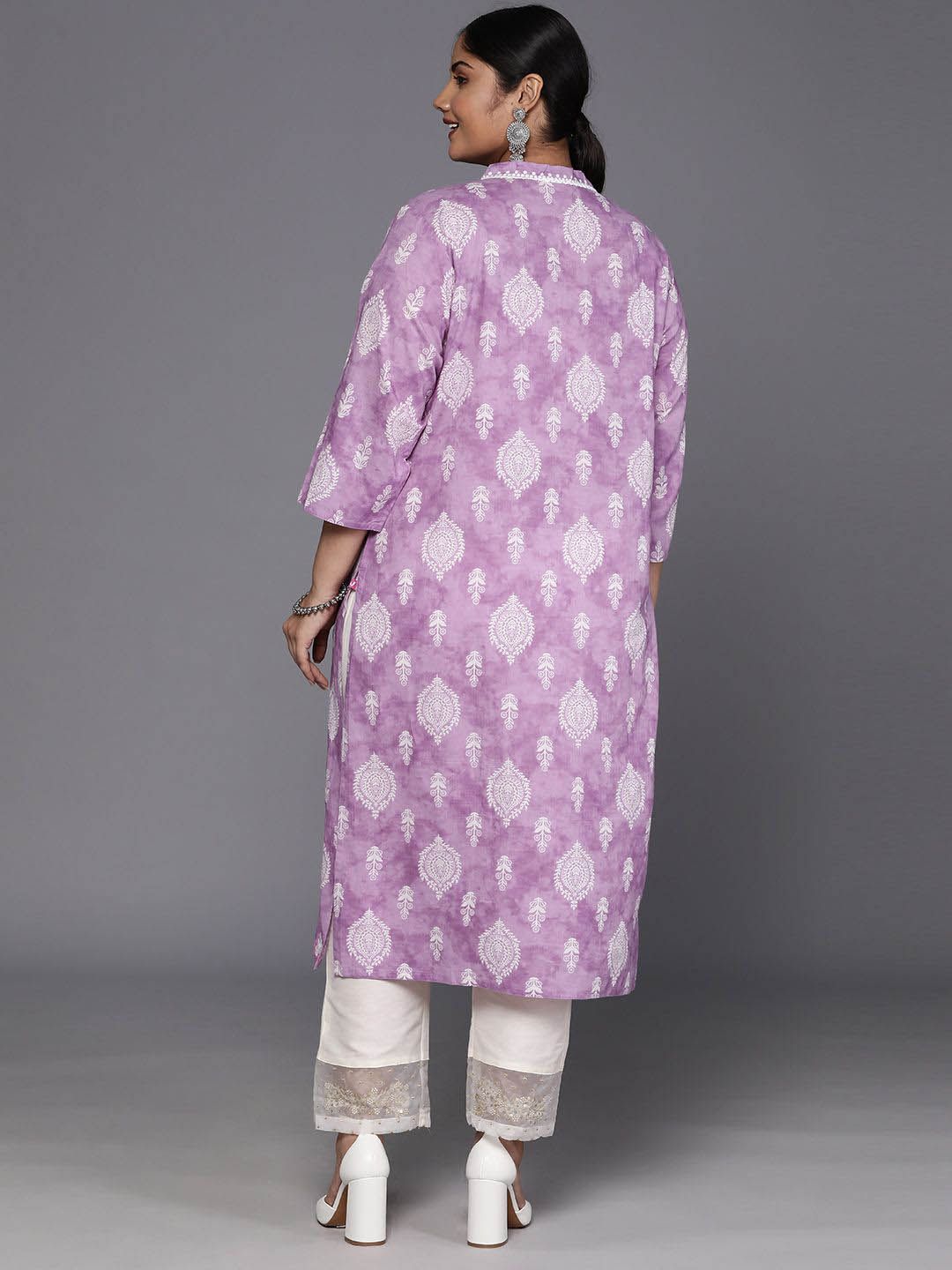 Sztori Ethnic Motifs Printed Regular Cotton Straight Kurta - Distacart
