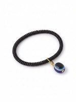 Thumbnail for NVR Black Evil Eye Spring Ring Bracelet for Men & Women - Distacart