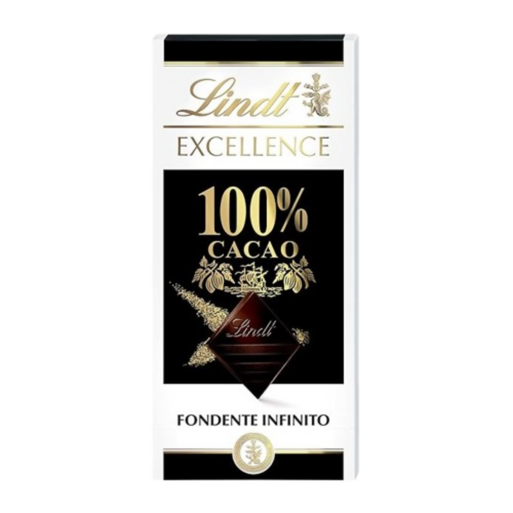 Lindt Excellence 100% Cacao Dark Chocolate Bar - Dista