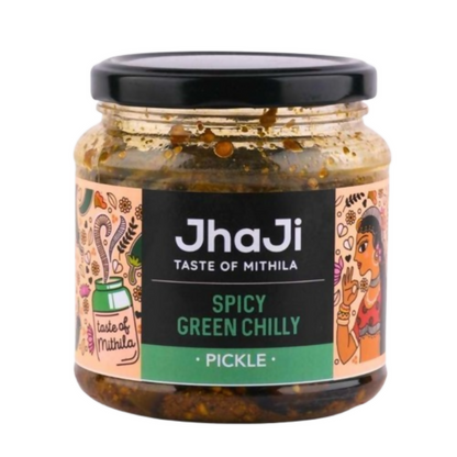 Jhaji Store Spicy Green Chilli Pickle - Distacart