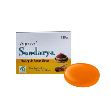 Agrosaf Sondrya Honey & Kesar Soap - Dista