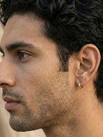 Thumbnail for NVR Men's Set of 3 Multicolour Hoop Earrings - Distacart