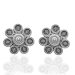Thumbnail for New Stylish Oxidized Gold-Polished Gold Studs Earrings for Womens by House of Ree - Distacart