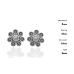 Thumbnail for New Stylish Oxidized Gold-Polished Gold Studs Earrings for Womens by House of Ree - Distacart