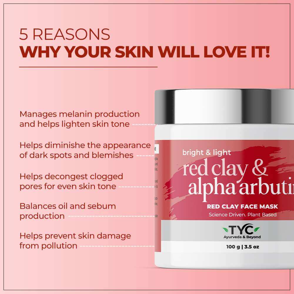 TYC Red Clay Face Mask - Dista