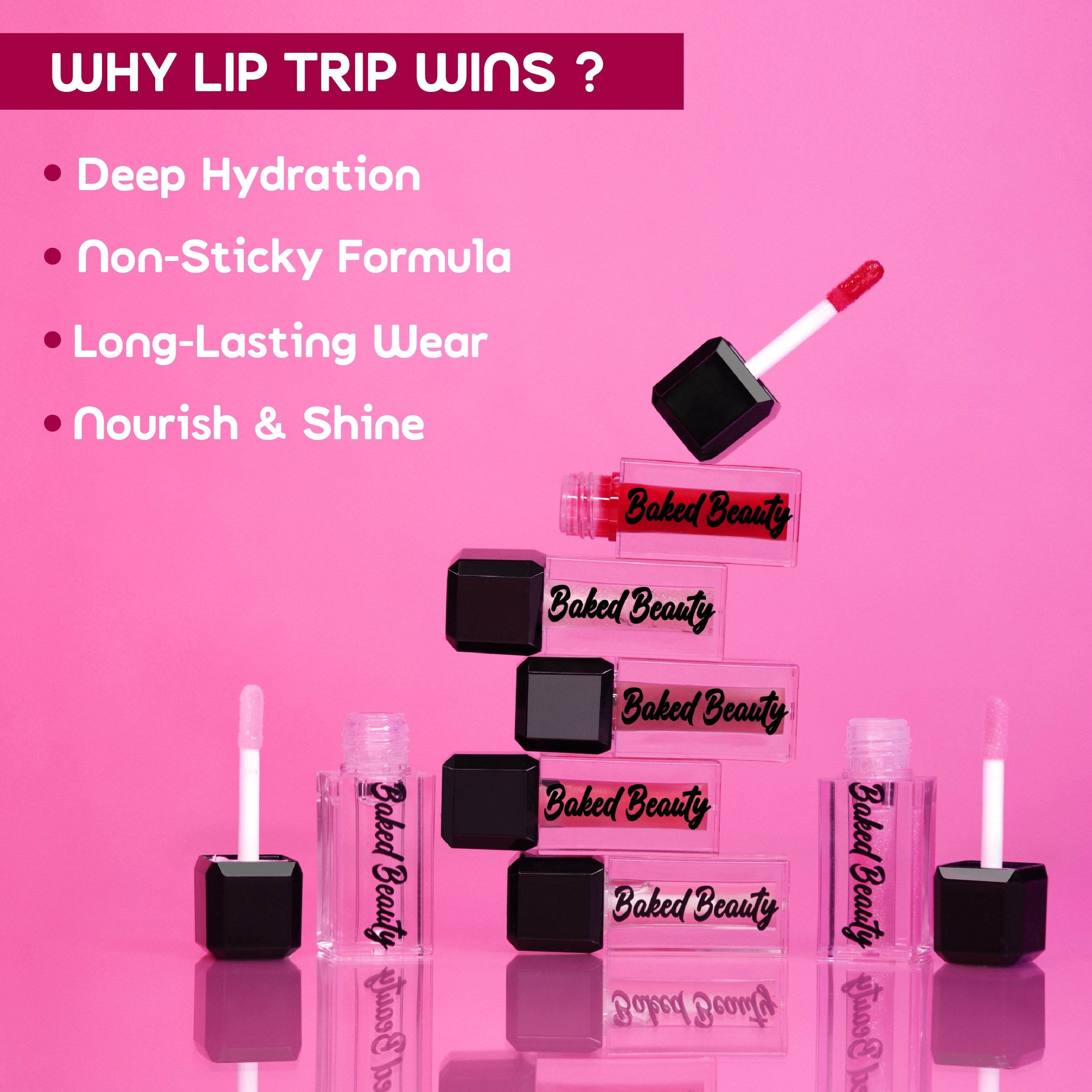 Baked Beauty Lip Trip Lip Oils (Set of 7)