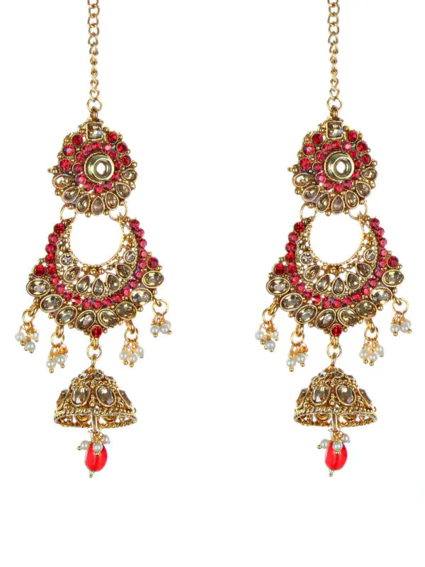 Tehzeeb Creations Traditional Stone Bridal Set 7 Pcs. For Girls & Women - Distacart