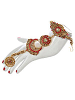 Thumbnail for Tehzeeb Creations Traditional Stone Bridal Set 7 Pcs. For Girls & Women - Distacart