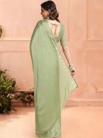 Thumbnail for Mitera Sequinned Ready to Wear Saree