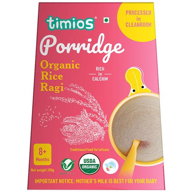 Timios Organic Rice Ragi Porridge - Distacart
