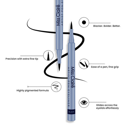 Miss Claire Artist Pen Eyeliner - Green - Distacart