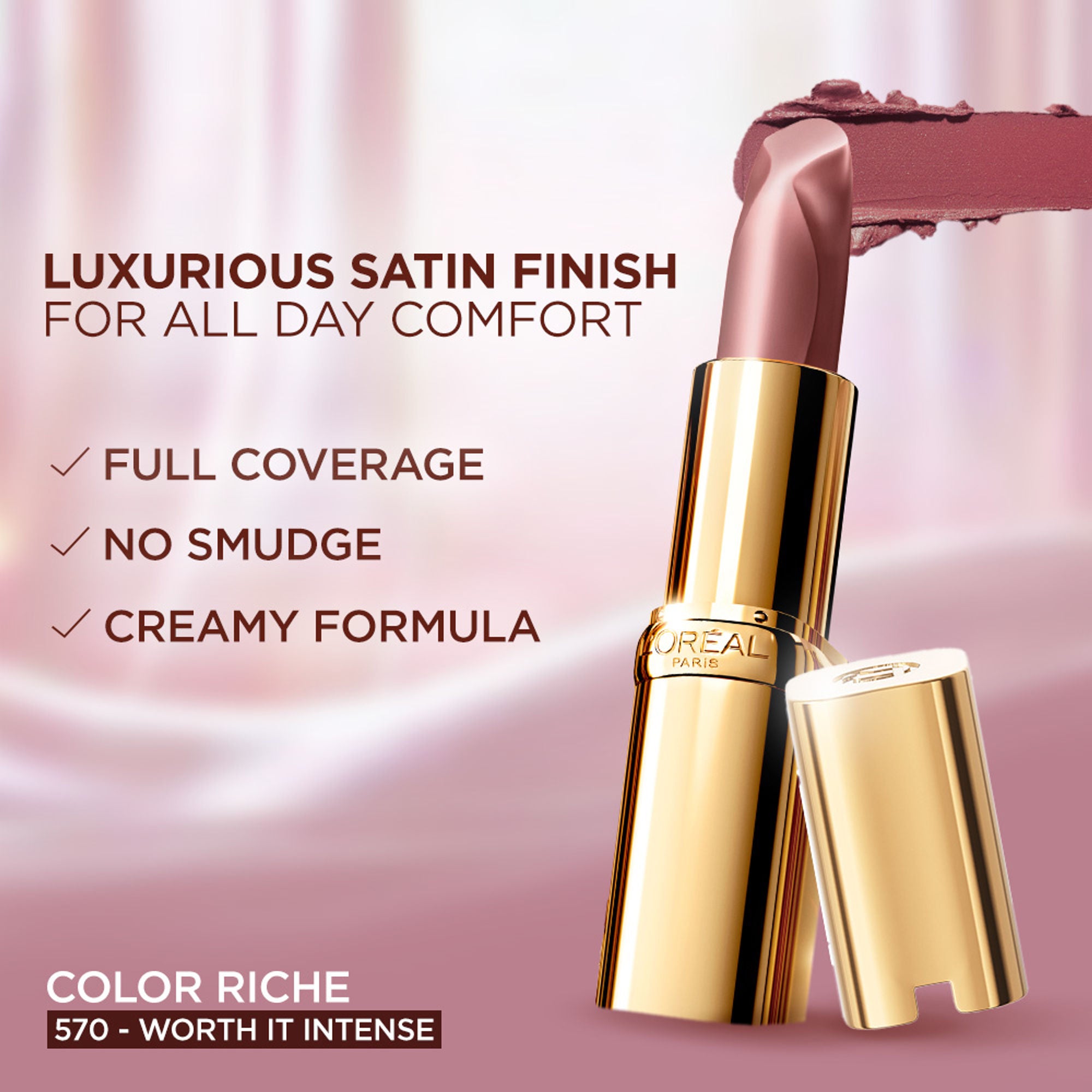 L'Oreal Paris Lip Combo That'S So Worth It - Infallible Matte Resistance & Color Riche Satin - Dista