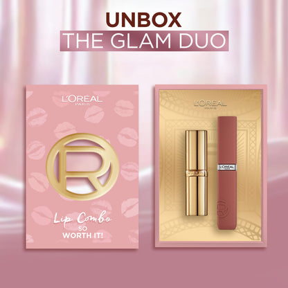 L'Oreal Paris Lip Combo That'S So Worth It - Infallible Matte Resistance & Color Riche Satin - Dista