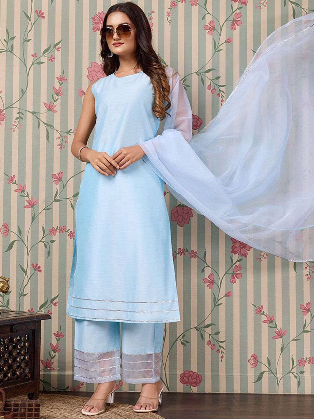 Ode by House of Pataudi Regular Kurta with Trousers - Distacart