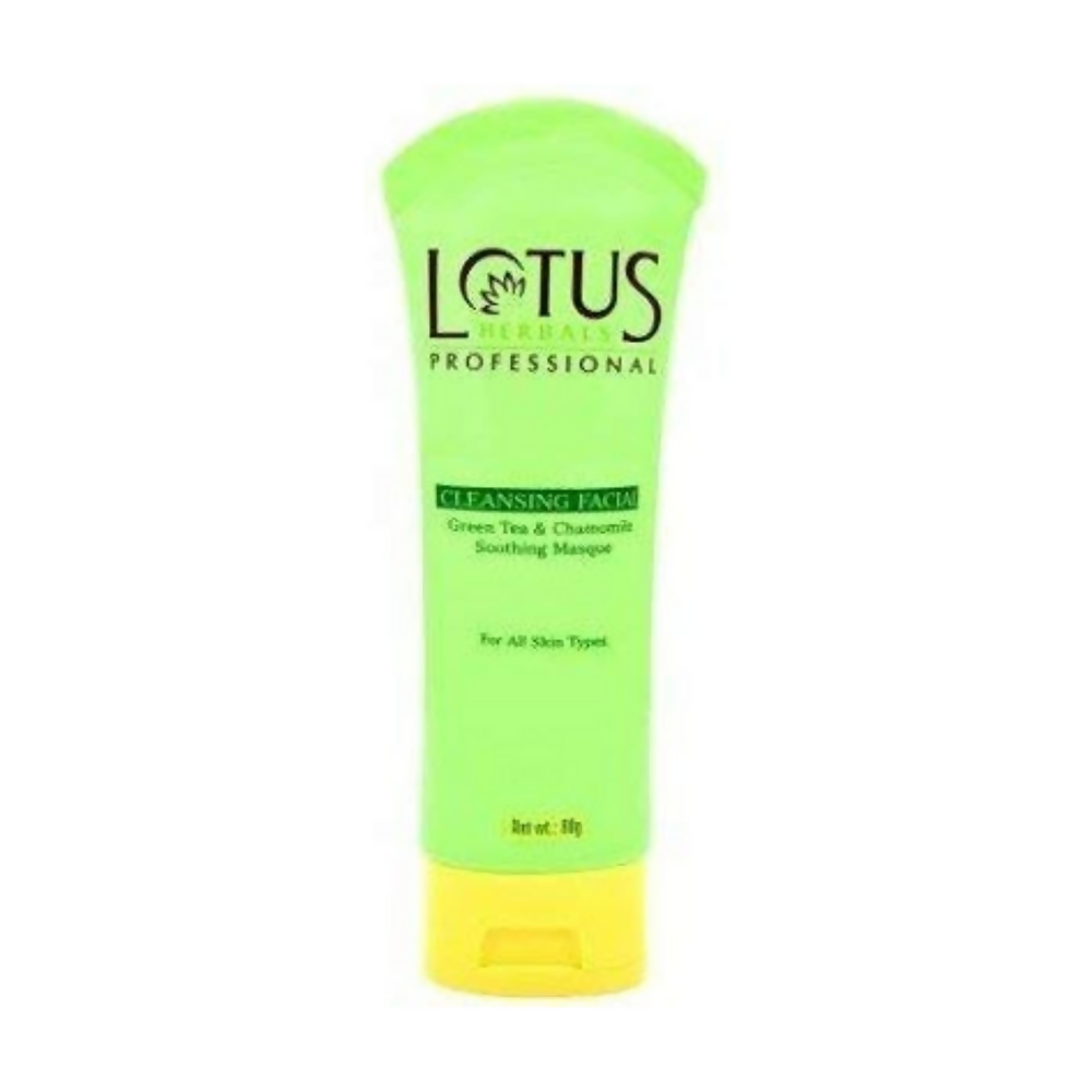 Lotus Professional Cleansing Facial Green Tea And Chamomile Soothing Mask - Distacart