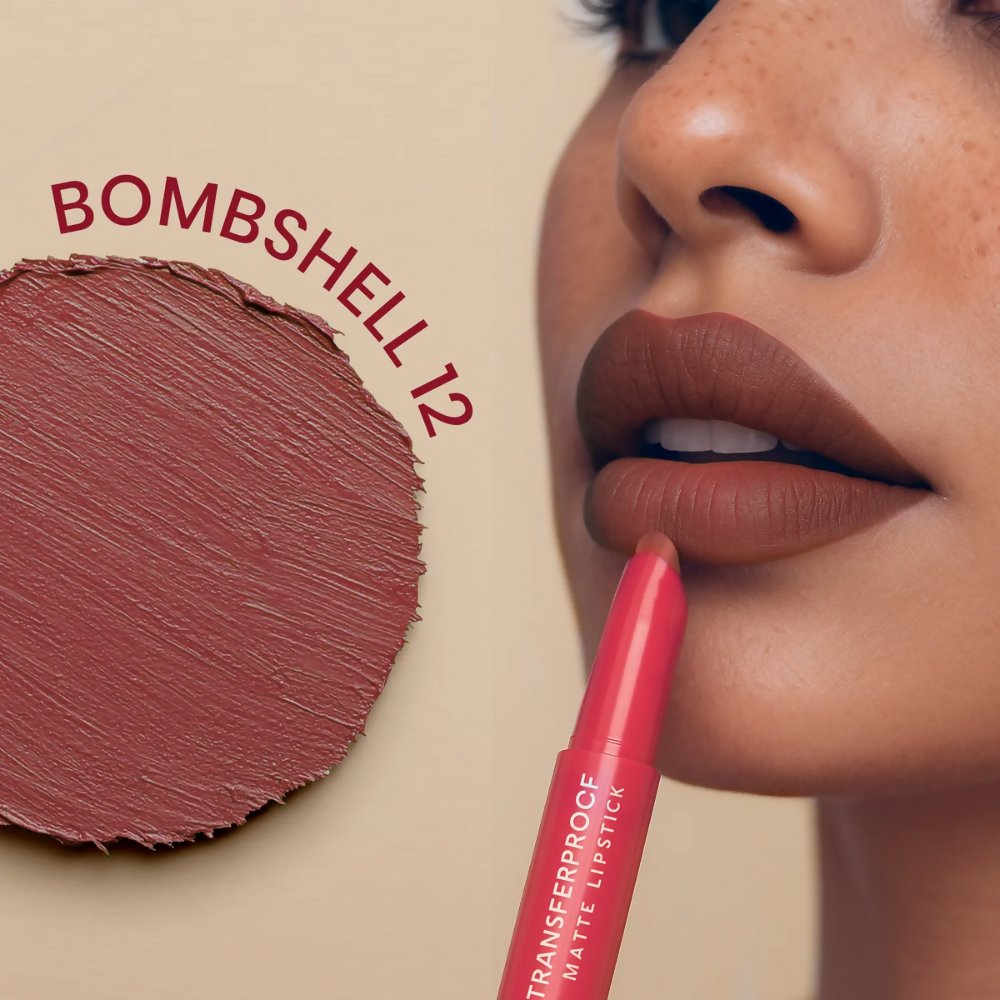 NY Bae Transfer-proof Matte Crayon Lipstick – Bombshell 12