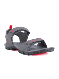 Thumbnail for Sparx Men Grey & Red Solid Floater Sport Sandals