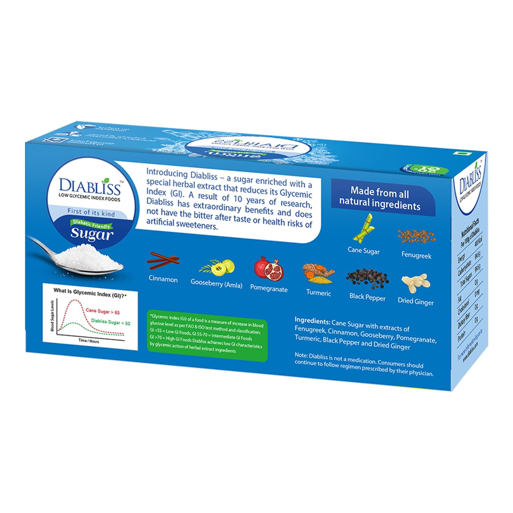 Diabliss Diabetic Friendly Sugar Sachets - Distacart