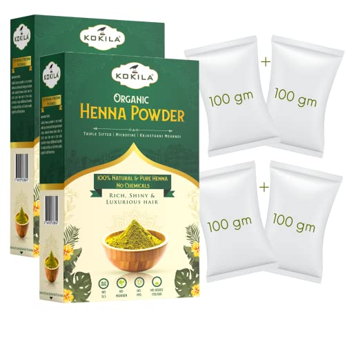Kokila 100% Natural Organic Henna Leaves Powder For Natural Hair Color - Distacart