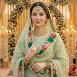 Thumbnail for Anaita Green Georgette Stitched Suit With Embroidery & Sequence Work - Distacart