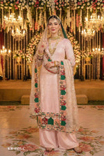 Thumbnail for Anaita Pink Georgette Stitched Suit With Embroidery & Sequence Work - Distacart