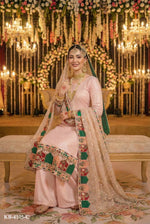 Thumbnail for Anaita Pink Georgette Stitched Suit With Embroidery & Sequence Work - Distacart
