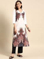 Thumbnail for Sangria Ethnic Motifs Printed Straight Kurta - Distacart