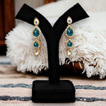 Thumbnail for Tehzeeb Creations Traditional Gold-Polished Kundan Necklace Set for Girls & Women - Distacart