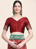 Thumbnail for Vedant Vastram Patola Design KanchiPuram Silk Saree For Women - Maroon - Distacart