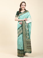 Thumbnail for Vedant Vastram Patola Design KanchiPuram Silk Saree For Women - Rama - Distacart
