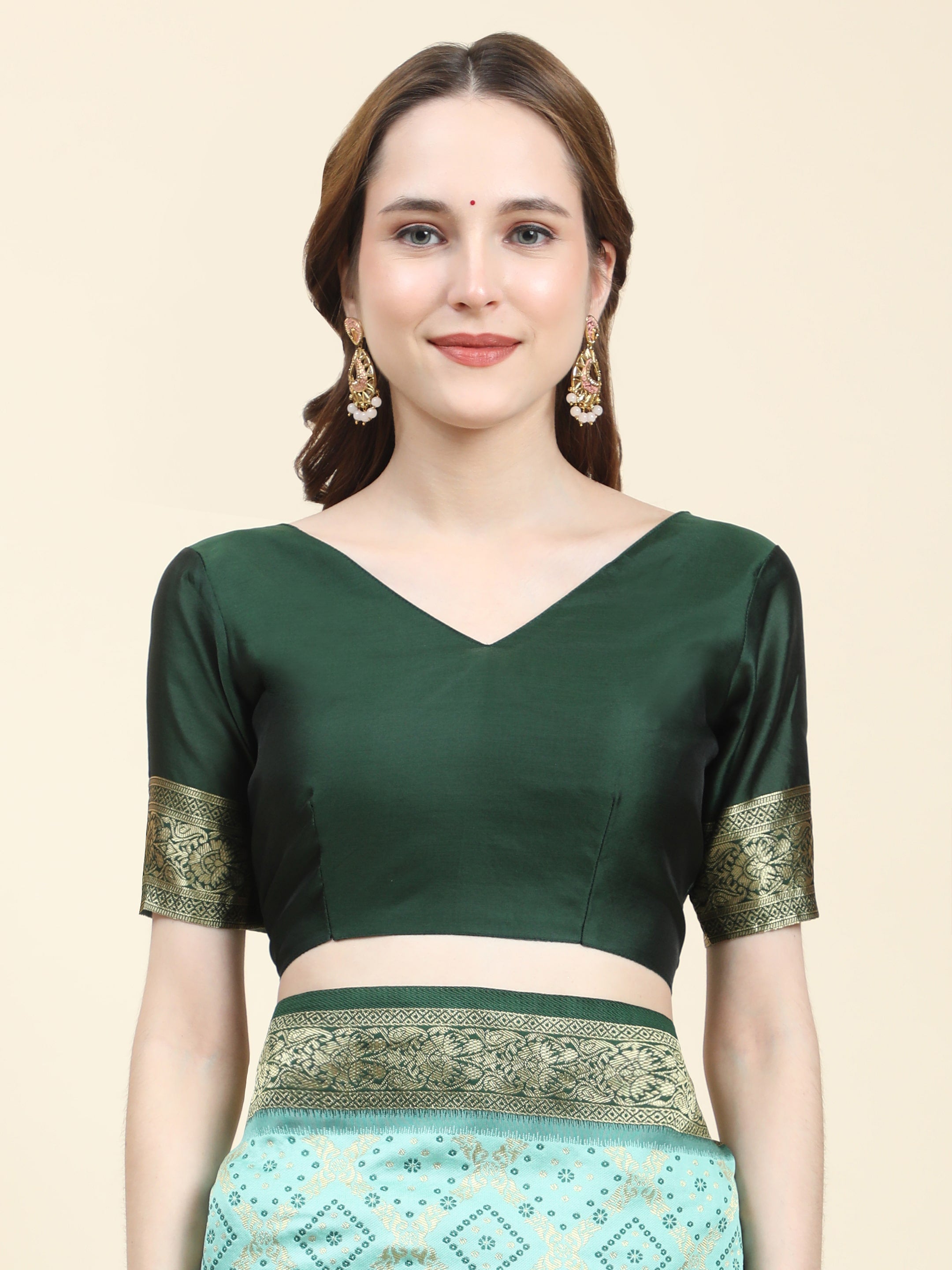 Vedant Vastram Patola Design KanchiPuram Silk Saree For Women - Rama - Distacart