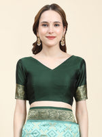 Thumbnail for Vedant Vastram Patola Design KanchiPuram Silk Saree For Women - Rama - Distacart