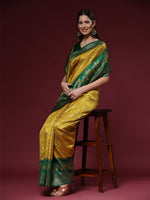 Thumbnail for Vedant Vastram Patola Design KanchiPuram Silk Saree For Women - Yellow - Distacart