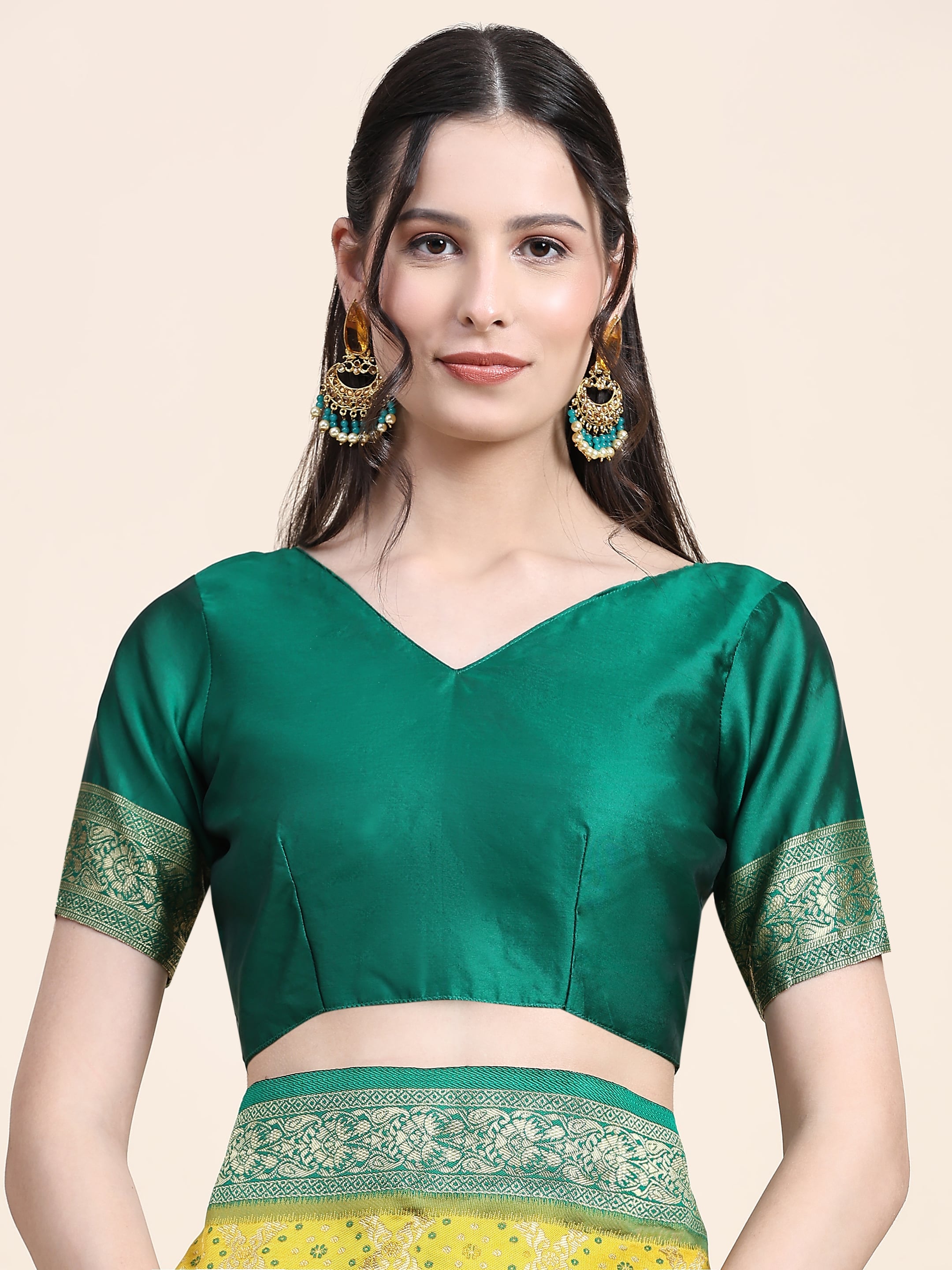 Vedant Vastram Patola Design KanchiPuram Silk Saree For Women - Yellow - Distacart