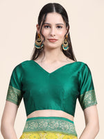 Thumbnail for Vedant Vastram Patola Design KanchiPuram Silk Saree For Women - Yellow - Distacart