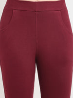 Thumbnail for TAG 7 Women Maroon & Olive Green Pack of 2 Leggings - Distacart