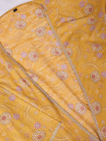 Thumbnail for Ode by House of Pataudi Floral Printed Regular Pure Cotton Kurta with Trousers & Dupatta - Distacart