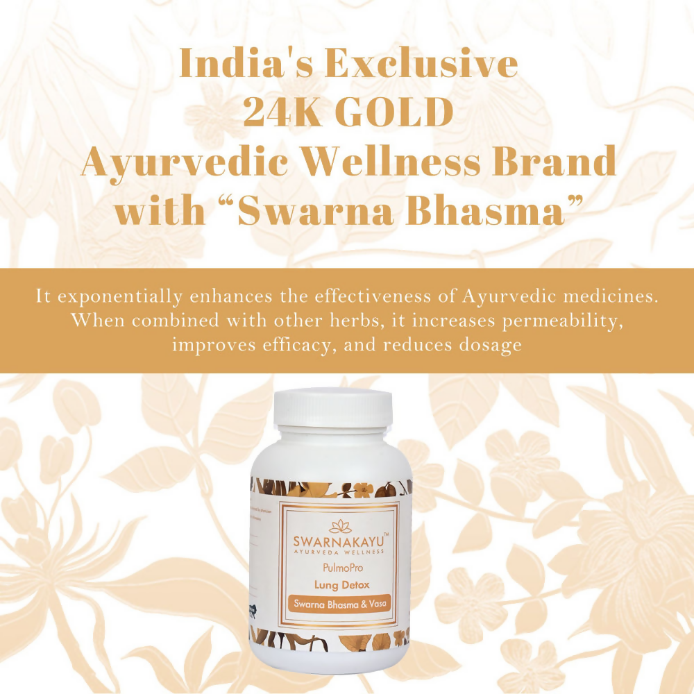 Swarnakayu Pulmo Pro Tablets – Herbal Supplement for General Wellness - Distacart