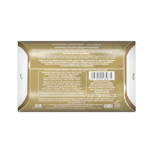 Cussons Imperial Leather Soap 125 g Gold bathing bar, rich creamy lather, long-lasting fragrance